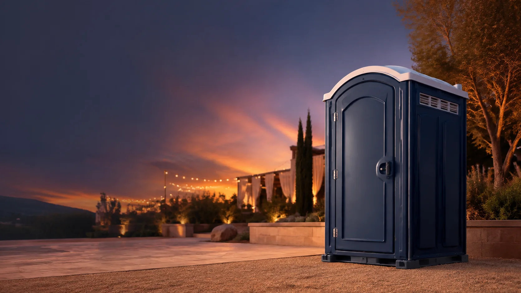 Portable restroom shown for rental planning in Ogden, UT